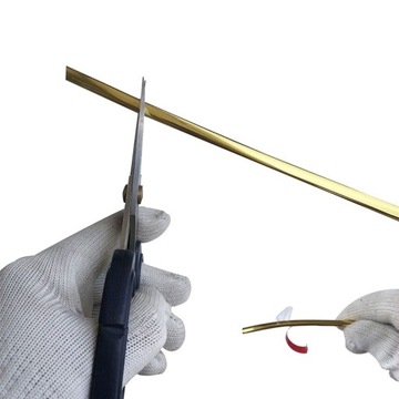 Гибкая золотая декоративная полоса, 21 мм.