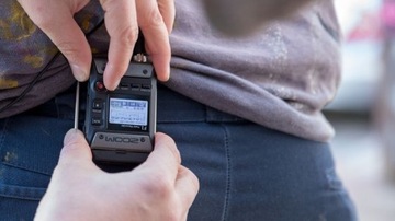 Аудиозапись Zoom F1-LP с петличным микрофоном