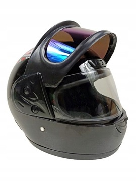 KASK MOTOCYKLOWY PODWÓJNA SZYBA KASK INTERGRALNY