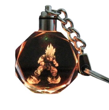 BRELOK ŚWIECI świecący LED DRAGON BALL GOKU SSJ