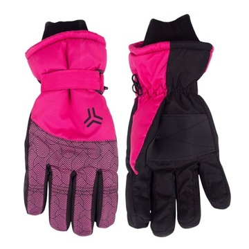 RĘKAWICZKI DZIEWCZĘCE NARCIARSKIE PIĘCIOPALCZASTE YO CLUB 6 LAT+