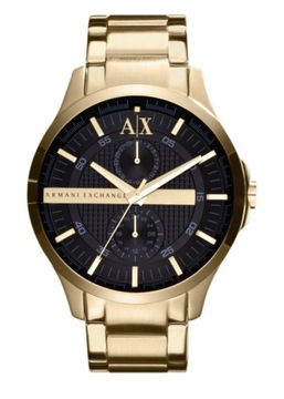 Armani Exchange AX2122 wielofunkcyjny zegarek ze stali nierdzewnej złotej