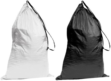50szt Worki Z ZACIĄGIEM PP 25KG 30KG Węgiel Gruz Zboże BUDOWLANE - 50x80cm