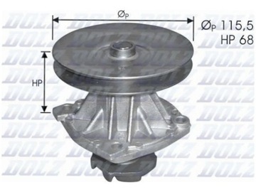 DOLZ S135 ČERPADLO VODY CHLAZENÍ MOTORU