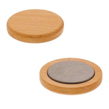 Magnesy do dekoracji z drewna drewniane 5szt