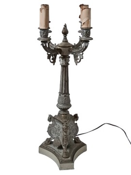 Большая старинная лампа в стиле модерн, 59 см.