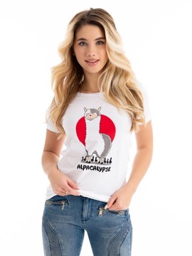 Bawełniany t-shirt Kobieca Wygodna BLUZKA Dużo Rozmiarów