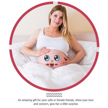 Наклейки на живот беременной женщины, 9 листов.