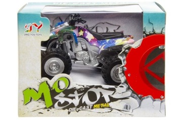 Motor z ręcznym napędem Diecast Quad naciągany