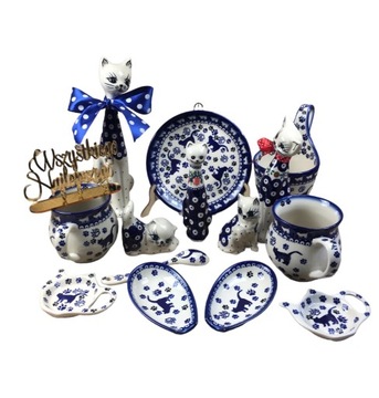 Чешская кружка с котом Кошки Керамика Болеславец Gat.2