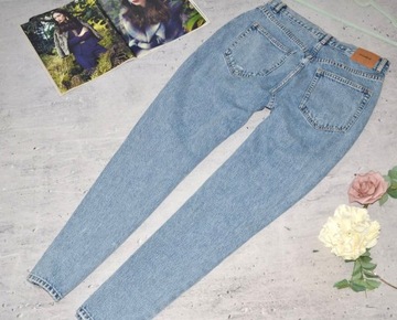 Pull&Bear MOM JEANS rurki BLOG przetarcia DZIURY denim 40 L