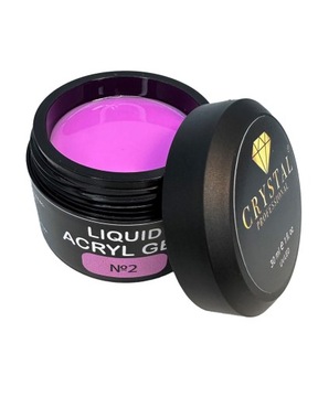 Żel do wzmocnienia paznokci Liquid Acryl Gel 2 CRYSTAL PROFESSIONAL 15ml