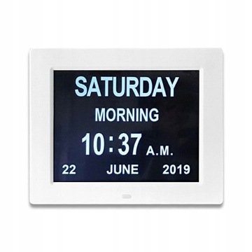 8 Inch Digital Day Calendar Multi-Function Clock