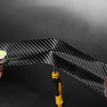 ЗАЩИТНАЯ ЛЕНТА УГЛЕРОДНАЯ ФОЛЬГА 5D, ТОЛСТАЯ, ЧЕРНЫЙ МОРОЗ