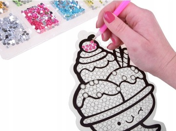 КРЕАТИВНЫЙ НАБОР ДЛЯ ДЕВОЧКИ, ХУДОЖЕСТВЕННЫЙ ТОП С АЛМАЗНОЙ ПАСТОЙ