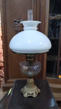 Масляная лампа в стиле модерн, готовая к реставрации, 1900-1920 гг.