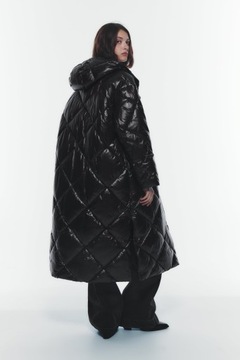 długi pikowany płaszcz Zara M