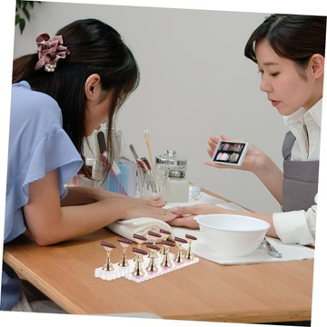 2 комплекта вставных подставок для ногтей DIY Хрустальный держатель для ногтей