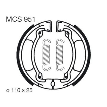 TRW MCS951 Комплект тормозных колодок