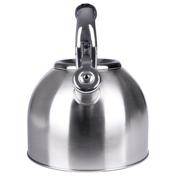 СТАЛЬНОЙ чайник с традиционным свистком для кипячения воды.