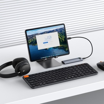КОРПУС ДЛЯ ТВЕРДИТЕЛЬНОГО НАКОПИТЕЛЯ BASEUS M.2 NVMe/M.2 SATA 10 Гбит/с ДЛЯ HD USB C