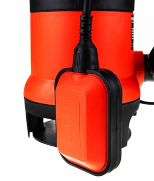 НАСОС ДЛЯ ЗАГРЯЗНЕННОЙ ЧИСТОЙ ВОДЫ ПОПЛАВОЧНЫЙ 1600ВТ Поплавковый ПОГРУЖНОЙ плюс ШЛАНГ 20м