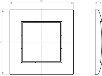 Одиночная рамка Белый Ospel Aria - R-1U/00