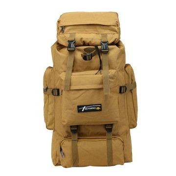 Plecak Camping Duża pojemność 70L Plecak khaki