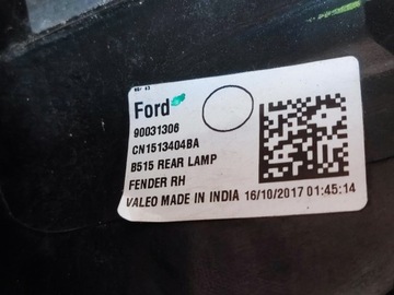 FORD ECOSPORT 2 II 2016R SVĚTLO PRAVÁ ZADNÍ W BLATNÍK