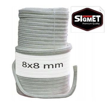 Герметик для духовки ВЕРЕВКА ТЕРМОСТОЙКАЯ 8ммх8мм 1М