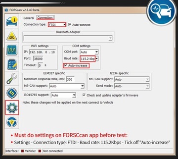vLinker FS USB ForScan Ford Mazda FEPS HS MS CAN