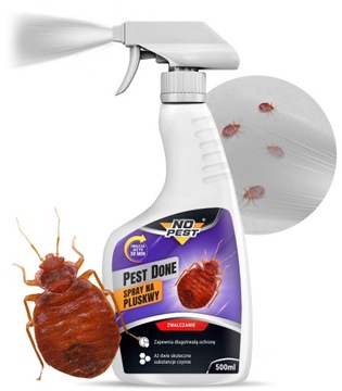 SILNY PREPARAT ŚRODEK SPRAY PŁYN NA PLUSKWY KARALUCHY PCHŁY NO PEST 500ML