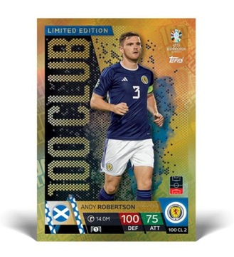 АЛЬБОМ ФУТБОЛЬНЫХ КАРТОЧЕК ЕВРО-2024 TOPPS MATCH ATTAX МЕГА СТАРТОВЫЙ НАБОР