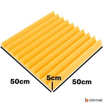 АКУСТИЧЕСКИЕ ПАНЕЛИ МАТОВЫЕ АКУСТИЧЕСКАЯ ПЕНА 50х50 3м2 треугольники украшение помещения