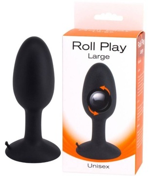Wtyczka Analna z Kulką w Środku - Roll Play Large