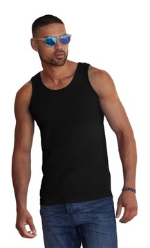 Koszulka męska bawełna tank top FRUIT of The Loom - Athletic czarna 3XL