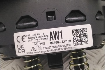 AIRBAG ŘIDIČE KIA EV6 (CV) 80100CV100 0.0L ELEKTR. 2023