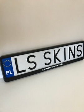 РАМКА НОМЕРНОГО ЗНАКА, СВЕТЯЩАЯСЯ В ТЕМНОТЕ