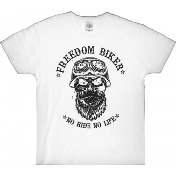 Koszulka motocyklowa T-SHIRT Biker CZACHA SKULL M