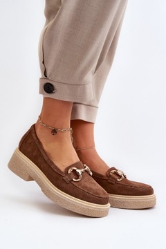 ZAZOO 3429 МОКАСИНЫ ЖЕНСКИЕ ЗАМШЕВЫЕ С ДЕКОРАЦИЕЙ, БЕЖЕВЫЙ 41