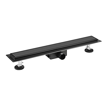 Odpływ liniowy brodzikowy 2w1 700 mm CZARNY