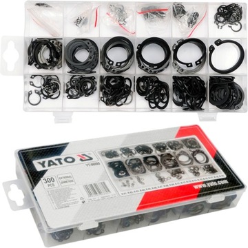 YATO PIERŚCIENIE SEGERA ZEWNĘTRZNE OSADCZE ZESTAW 300 SZT.