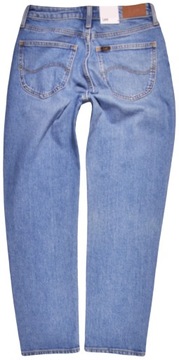 LEE spodnie HIGH WAIST tapered BLUE jeans CAROL _ W32 L31