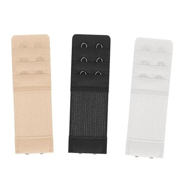 ZESTAW 3X PRZEDŁUŻACZ ZAPIĘCIA DO BIUSTONOSZA PRZEDŁUŻKA STANIKA HAFTKI