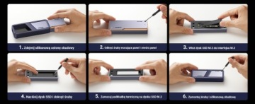 Корпус UGREEN M.2 NVMe 40 Гбит/с с активным охлаждением, USB4/Thunderbolt SSD