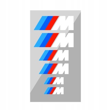 Naklejka zaciski hamulcowe 3 rozmiary z BMW M logo