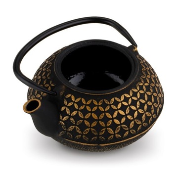 Элегантный чайный чайник с чугуном 0,8 л + золотой пивовар Hanako