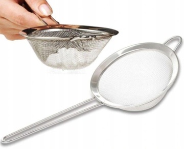 SITKO KUCHENNE SITO CEDZAK Z RĄCZKĄ METALOWE 10 cm