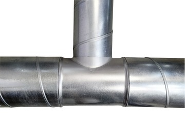 Тройник оцинкованный ТПК-100-100 спиро вентиляционный