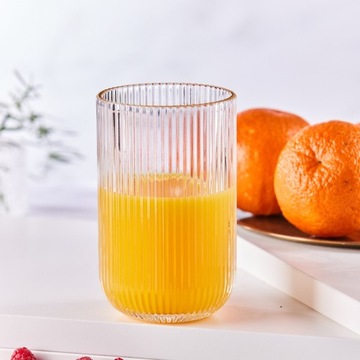 Altom Design Selena Стаканы для питья с рифлением, 430 мл, набор из 6 шт.